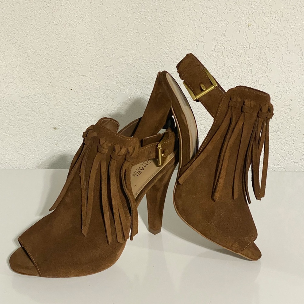 Michael Kors Suede Fringe Booties - Picture 7 of 7